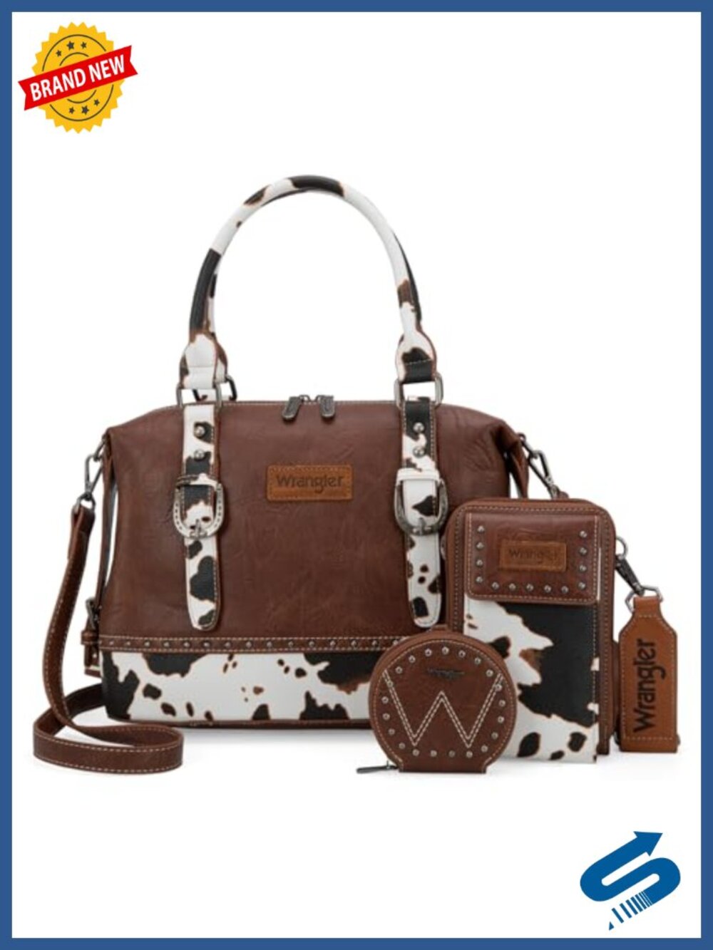 3-Piece Doctor Bag Set with Cell Phone Bag and Coin Purse
